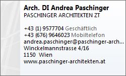 Visitenkarte Architektin DI-Andrea-Paschinger