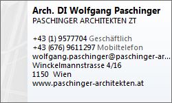 Visitenkarte Architekt DI-Wolfgang-Paschinger
