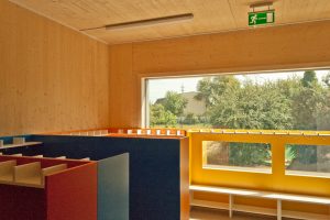 Kindergarten in Holzmassiv-Bauweise der ARGE kigago (Paschinger Architekten)