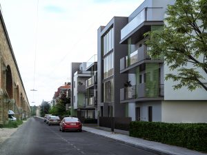 Foto einer fertiggestellten Wohnhausanlage in Wien | Paschinger Architekten aus Wien.